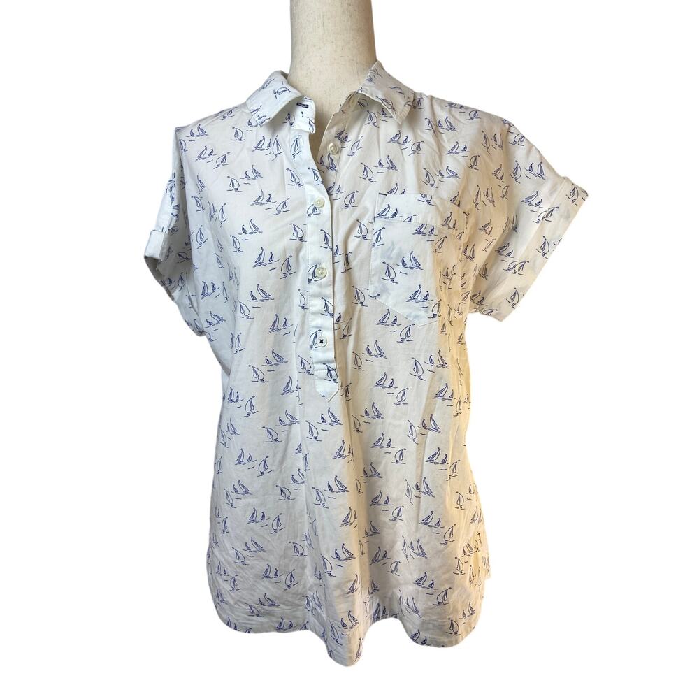 Vineyard Vines woman's‎ sailboat popover top